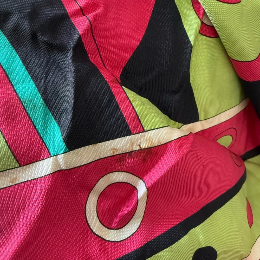 EMILIO PUCCI Silk Colorful Abstract Scarf - Picture 3 of 4